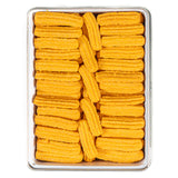 heath's cheddar cheese straws gift tin original flavor open lid to show straws