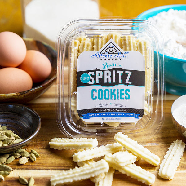 Britt's Almond Spritz Cookies | Small (5.5 oz) | Ritchie Hill Bakery