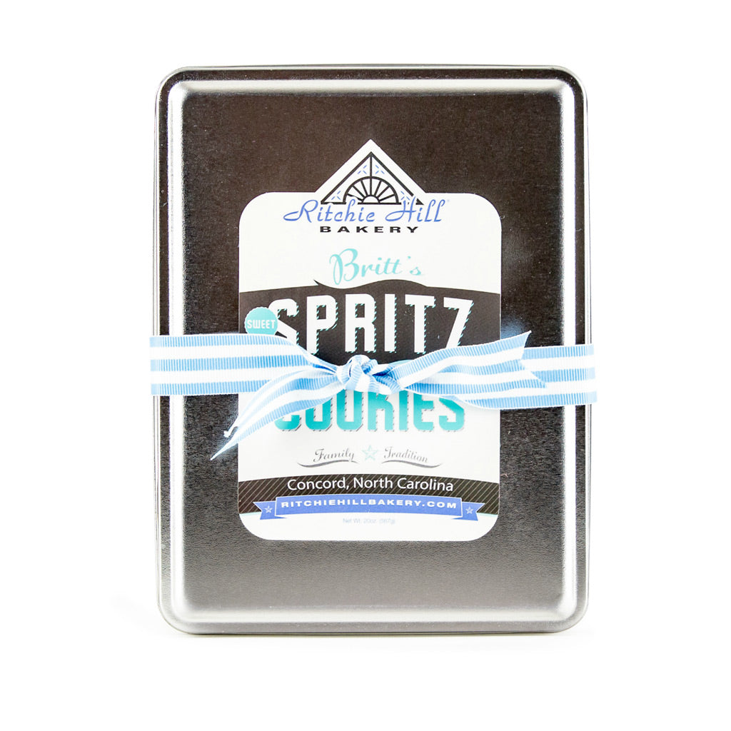 britt's swedish spritz cookie gift tin from ritchie hill bakery