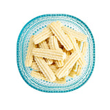 britts swedish shortbread spritz cookies on blue plate