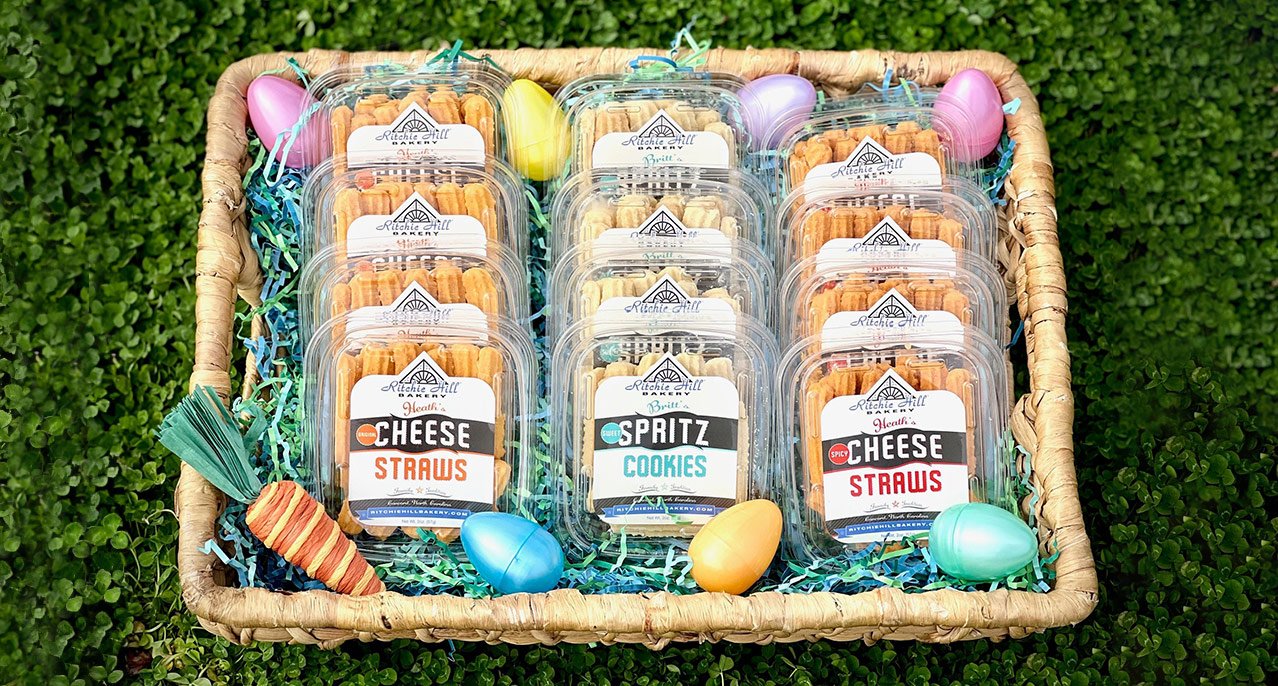 easter cheese straw gift tins from ritchie hill bakery